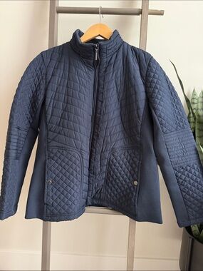 Weatherproof Navy Quilted Puffer Jacket